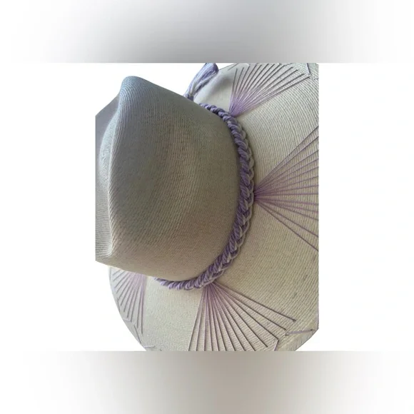 MALLORCA HAT PURPLE THE GOLDIE HAT CO Wholesale Mallorca Purple with Pink Band for your store - Faire main image 2